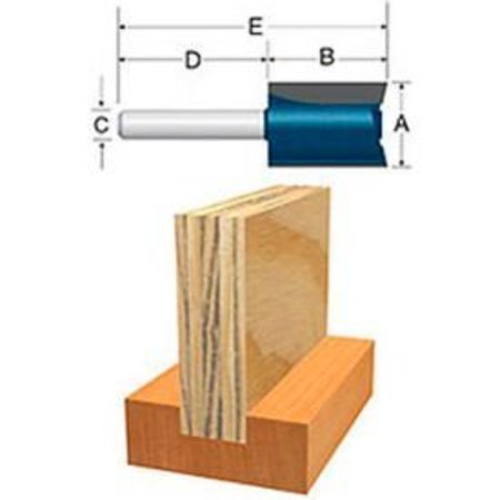 BOSCH BOSCH® 84602M 23/32" 1/4" Shank 3/4" Cutting Edge Length Plywood Mortising Bit 84602M